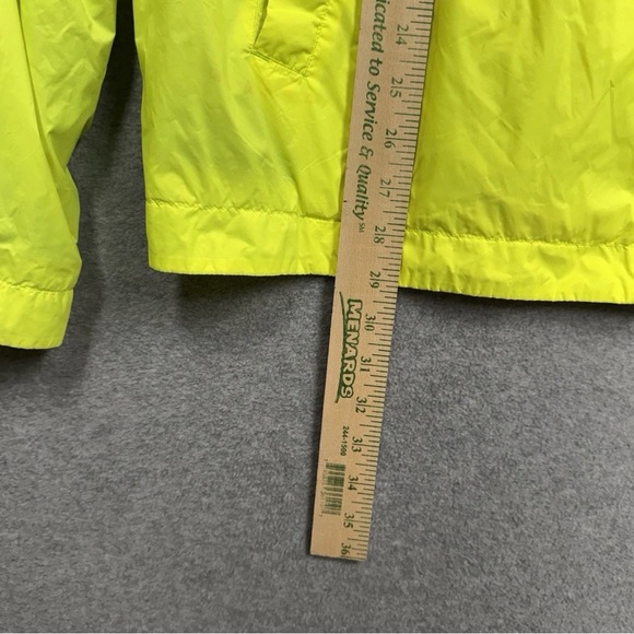 Tommy Hilfiger Sport XXL Neon Yellow Hooded Windbreaker Jacket - Picture 6 of 6